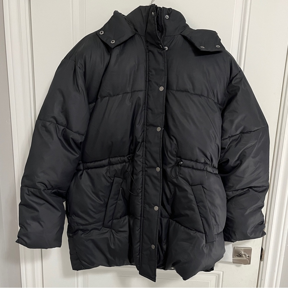 Abercrombie & Fitch Women’s Sherpa Lined Hooded Puffer Jacket - Size M,L